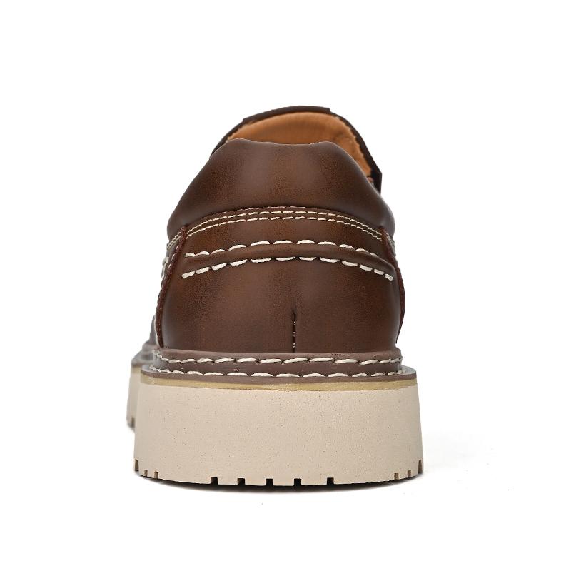 Milo | Men's Chunky Moc Toe Leather Loafers