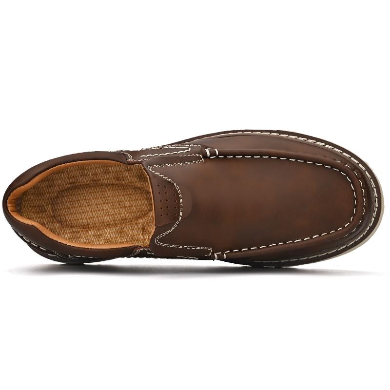 Milo | Men's Chunky Moc Toe Leather Loafers