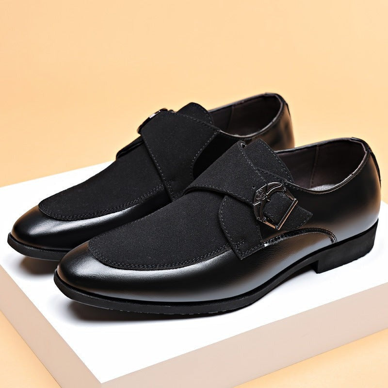 August monk strap shoes - Black