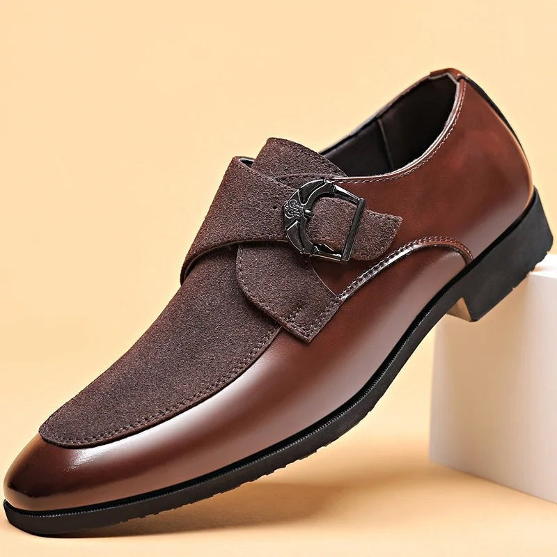 August monk strap shoes - Brown