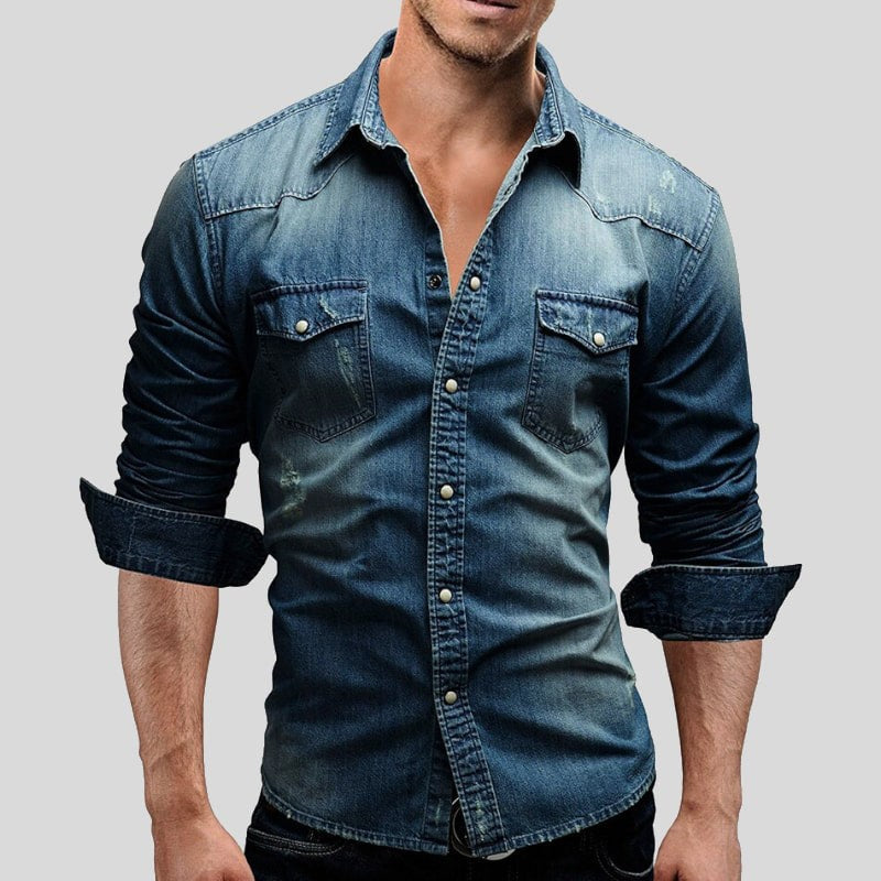 August shirt - Dark Blue