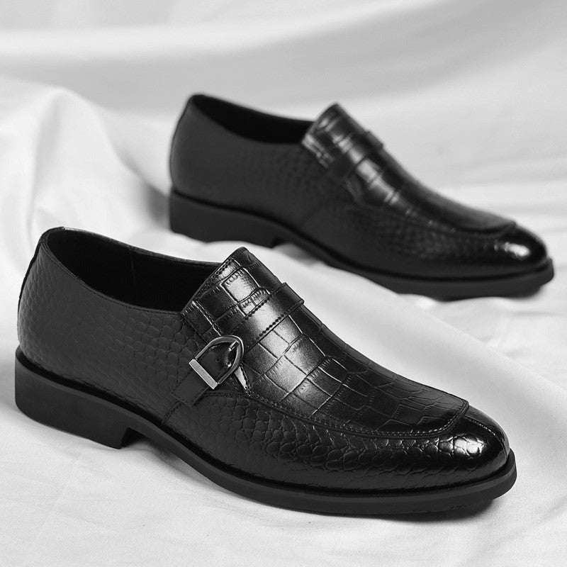 August leather dress shoes - Black detail