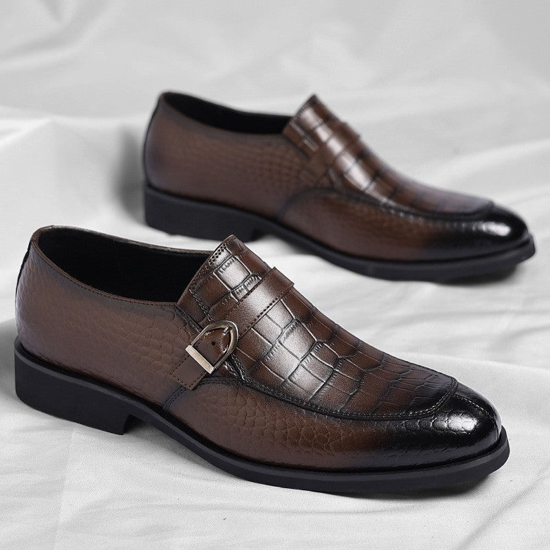 August leather dress shoes - Black detail