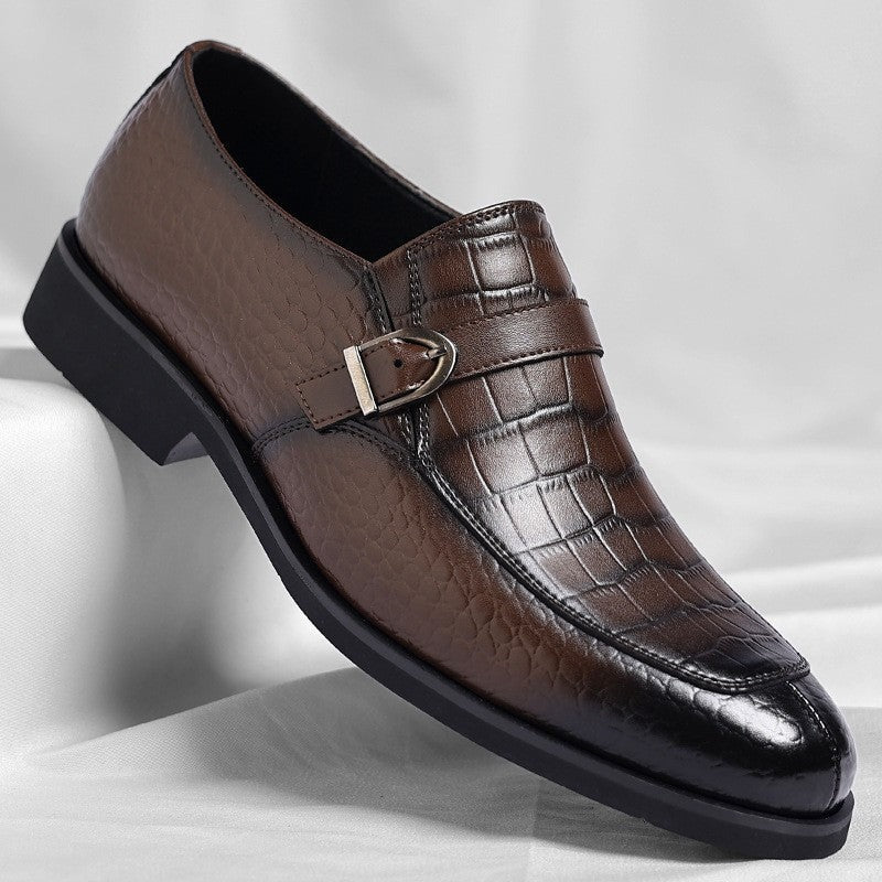August leather dress shoes - Brown