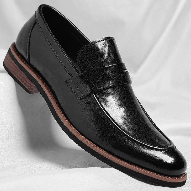 August leather loafers - Black
