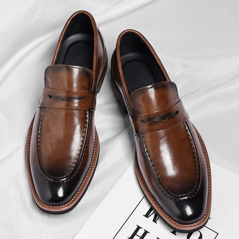 August leather loafers - Brown detail
