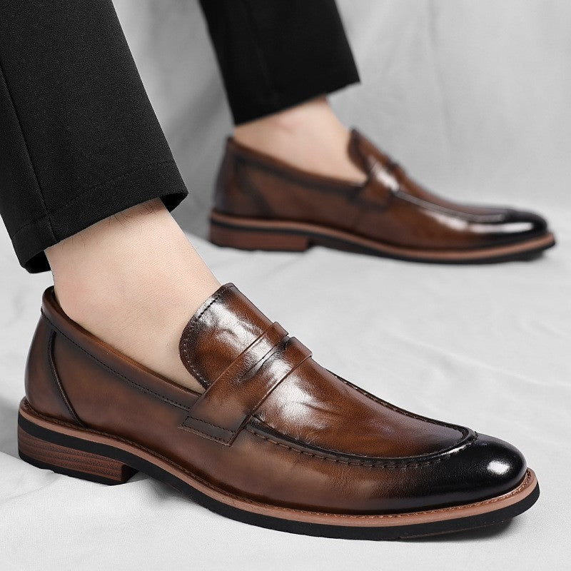 August leather loafers - detail