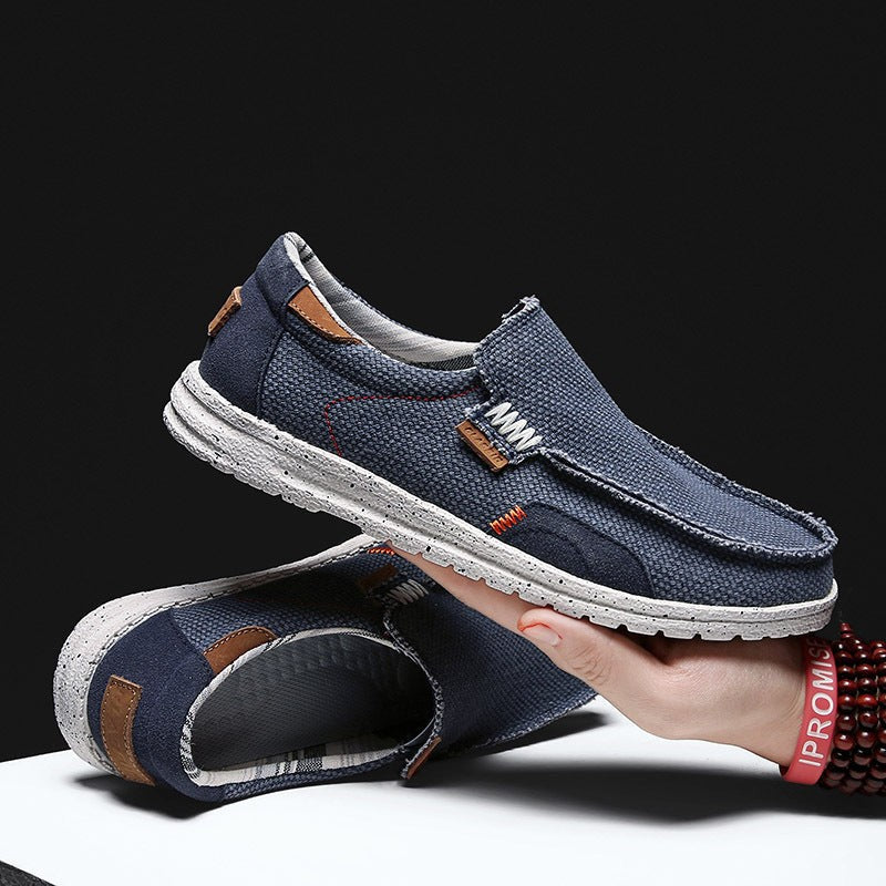 Dan canvas slip on shoes - Blue