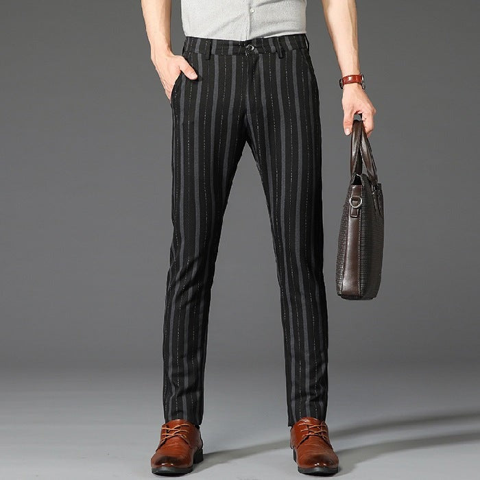 Blake pinstripe dress pants - Black detail