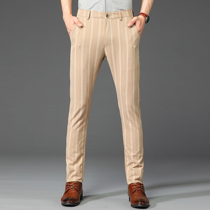 Blake pinstripe dress pants - Khaki