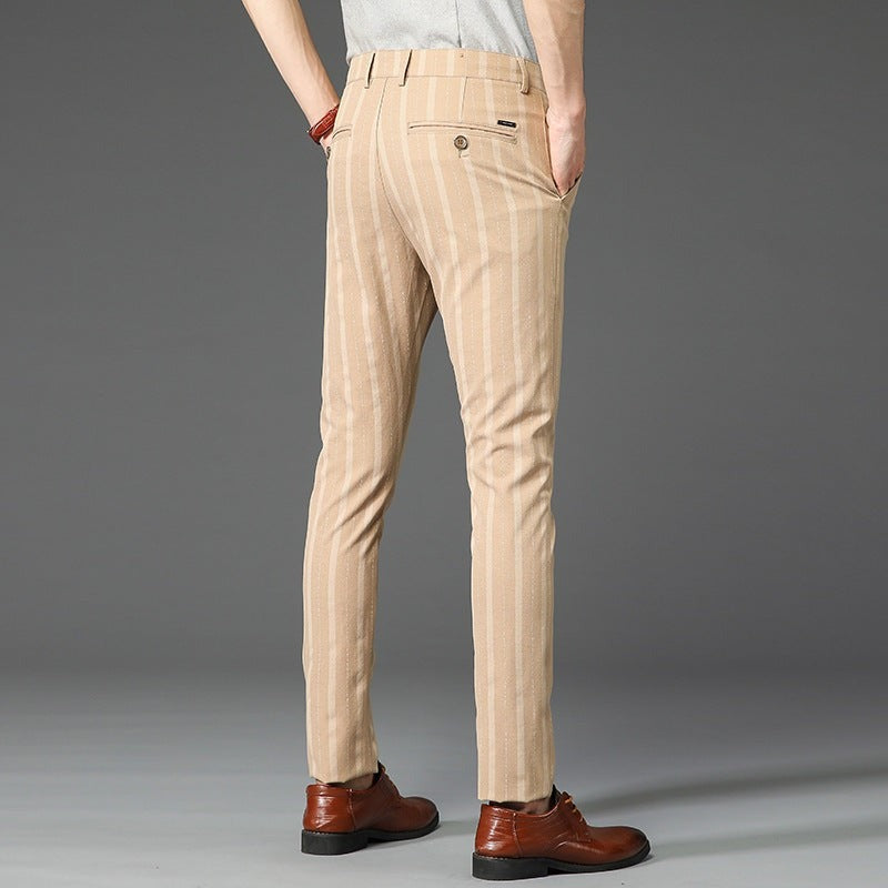 Blake pinstripe dress pants - Khaki detail