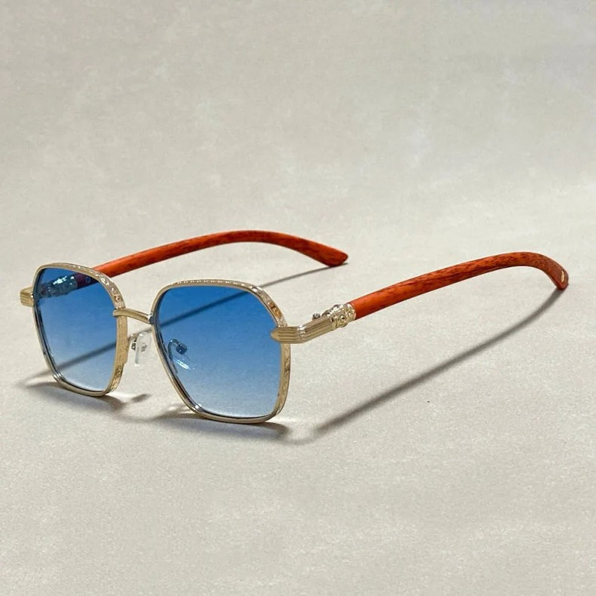 Blake square sunglasses - Blue