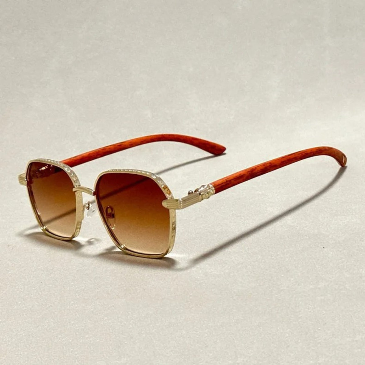 Blake square sunglasses - Brown