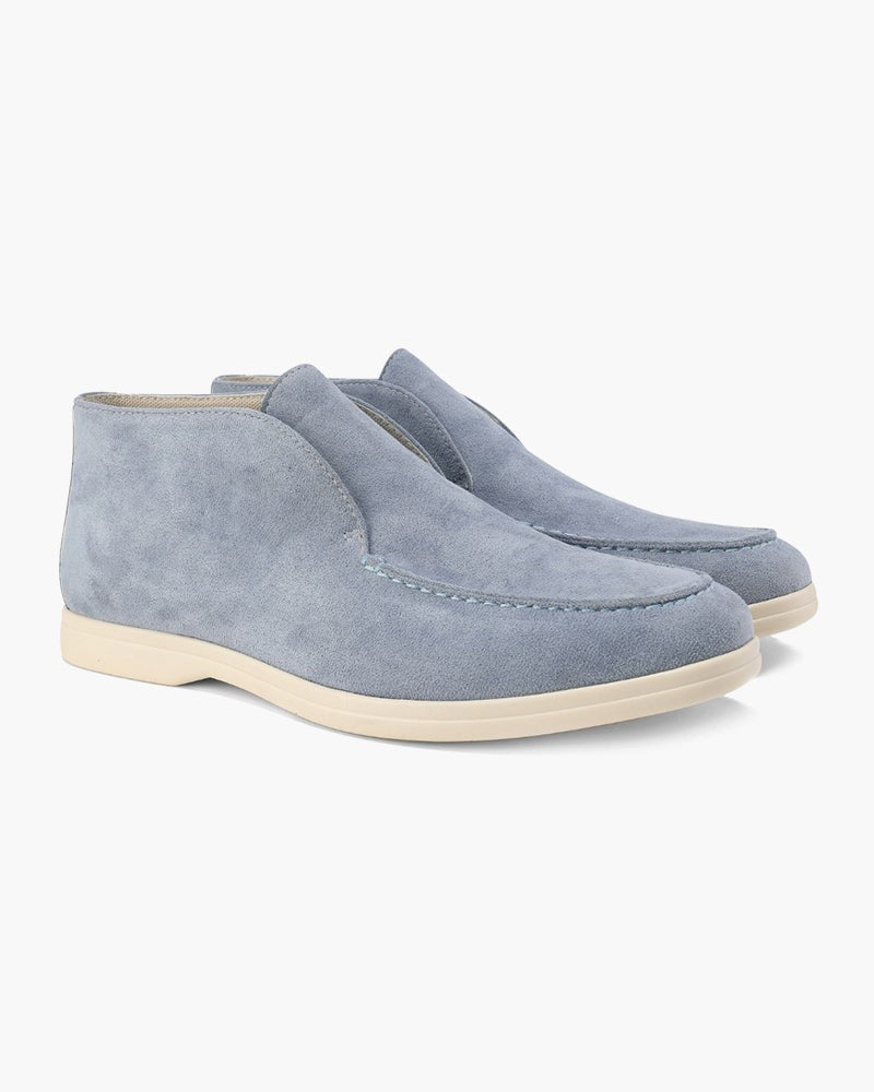 light blue-ankle boots