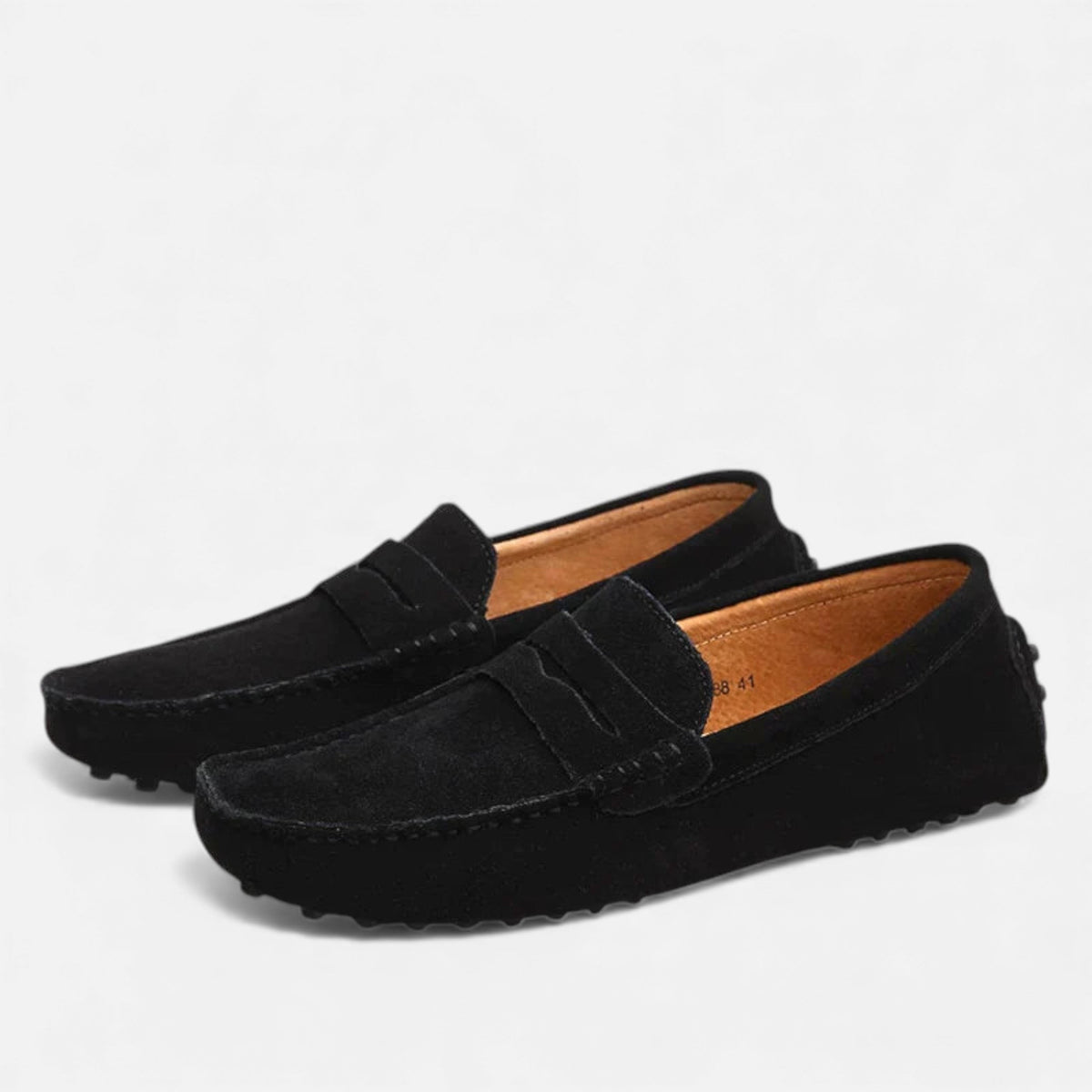 black-driving shoes