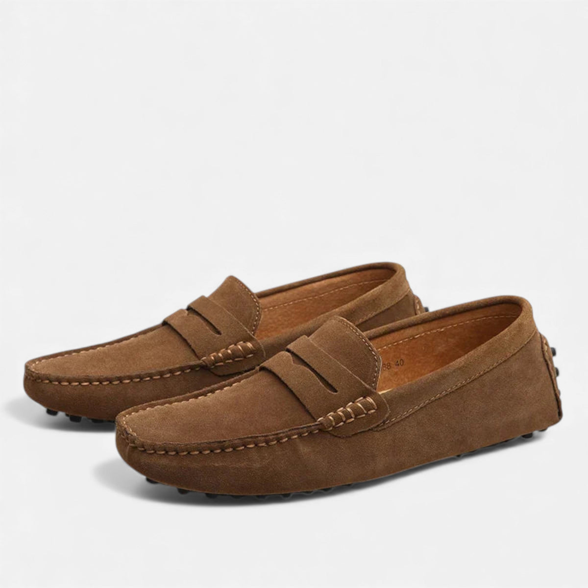 brown-driving shoes