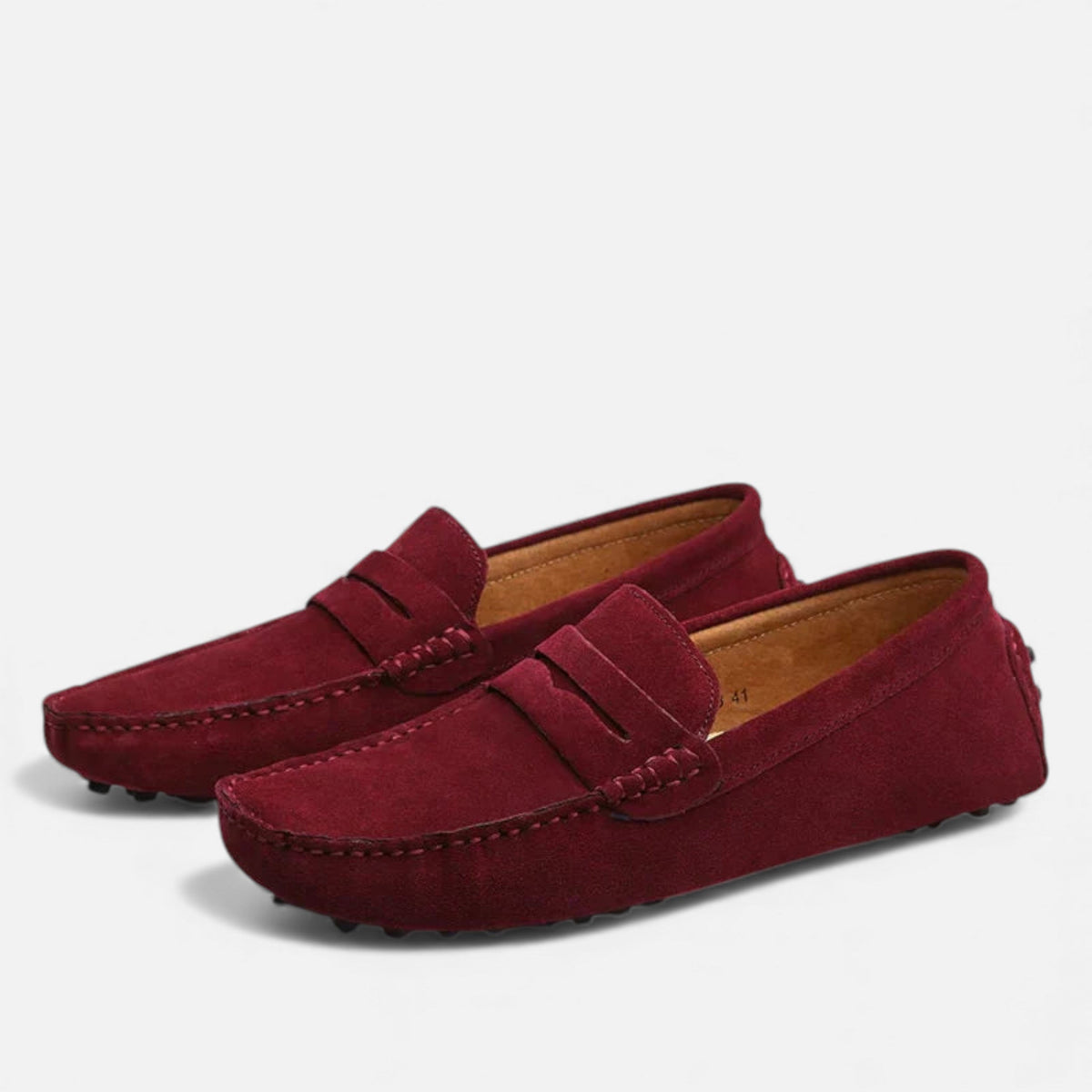 burgundy-driving shoes