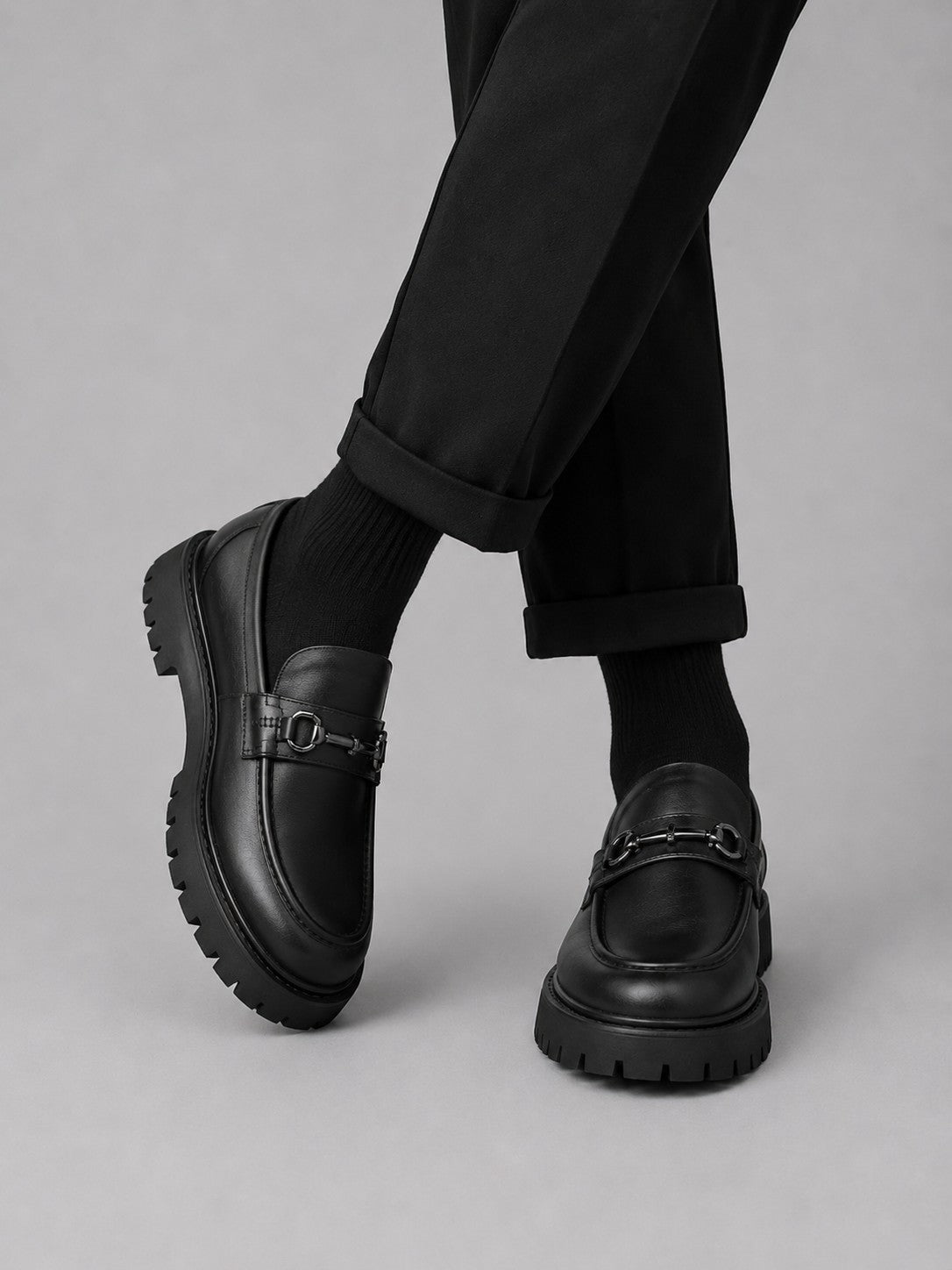 matt black-loafers