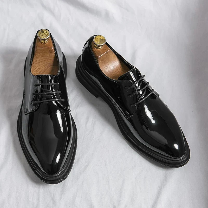 black patent-dress shoes