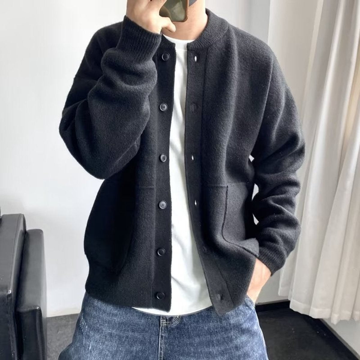 black-cardigan