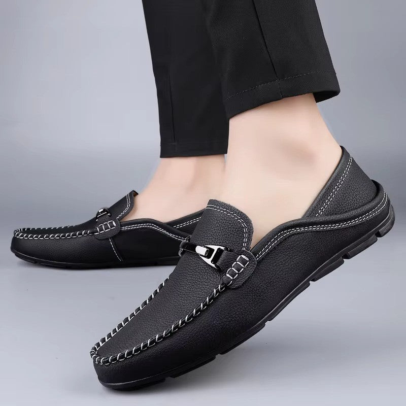 black-driving shoes