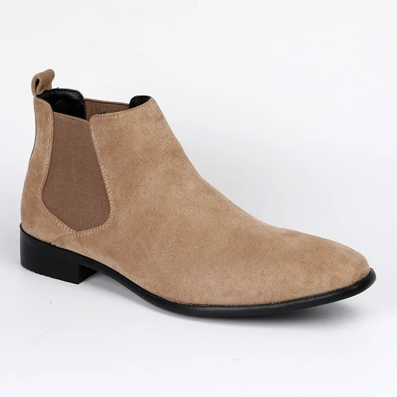 beige-chelsea boots