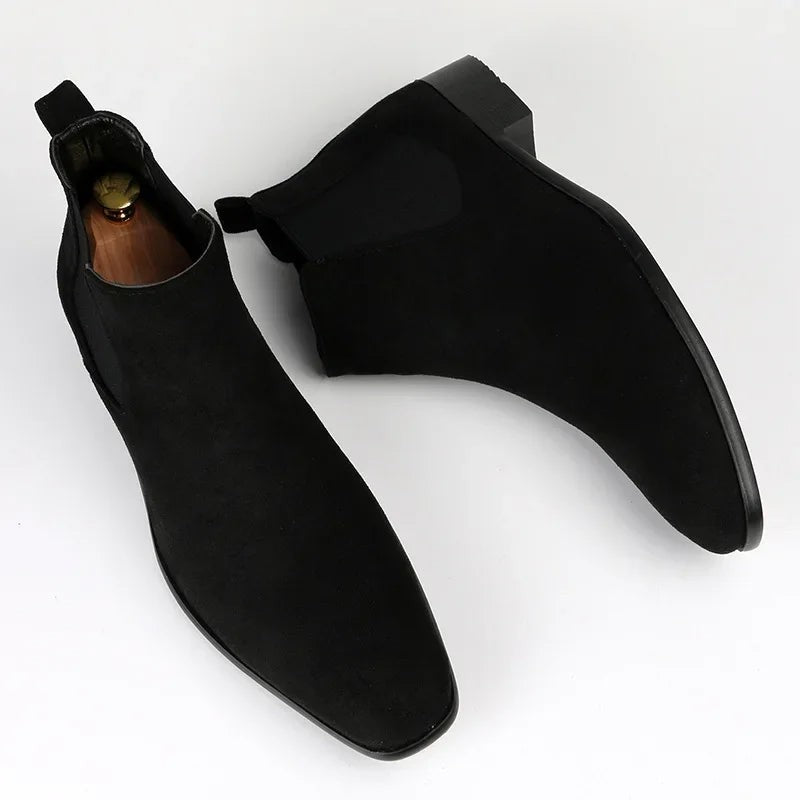 black-chelsea boots
