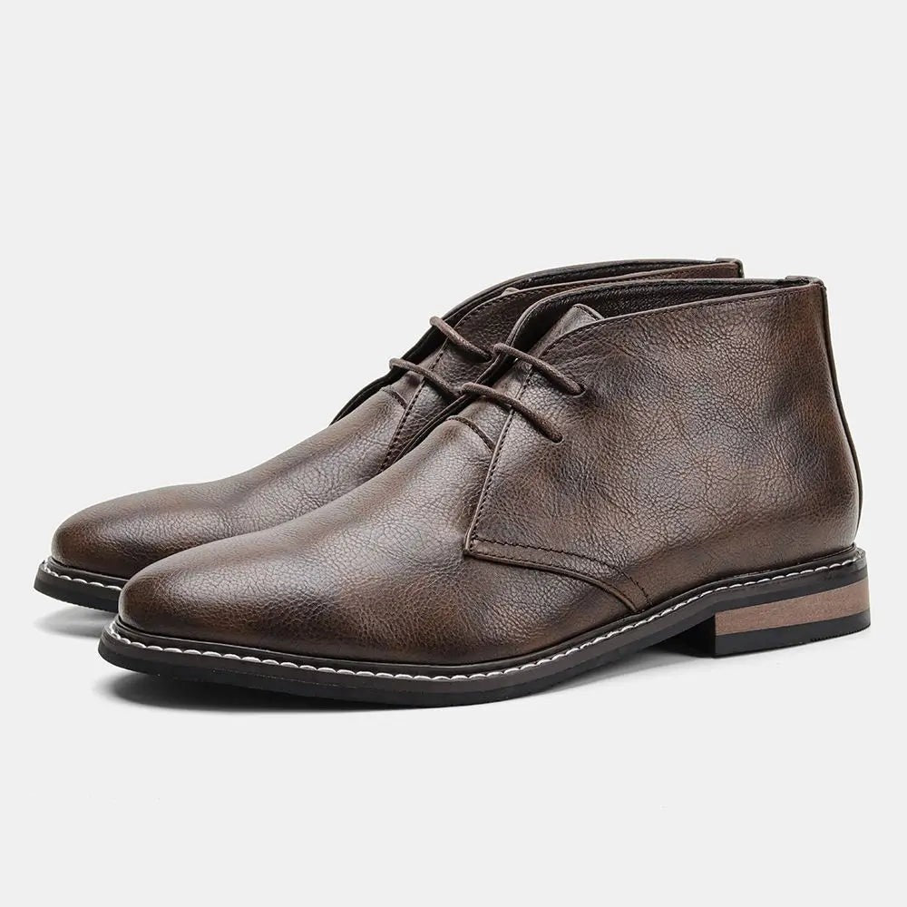 brown-chukka boots