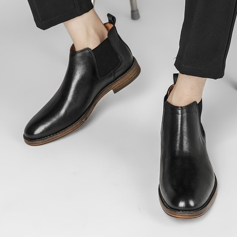 black-chelsea boots