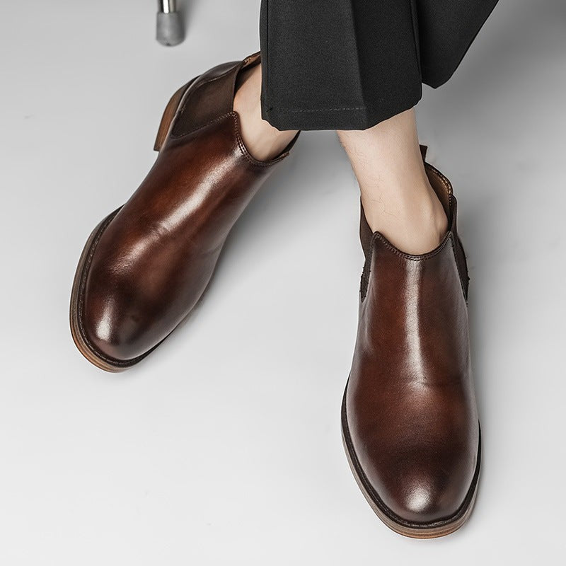 brown-chelsea boots