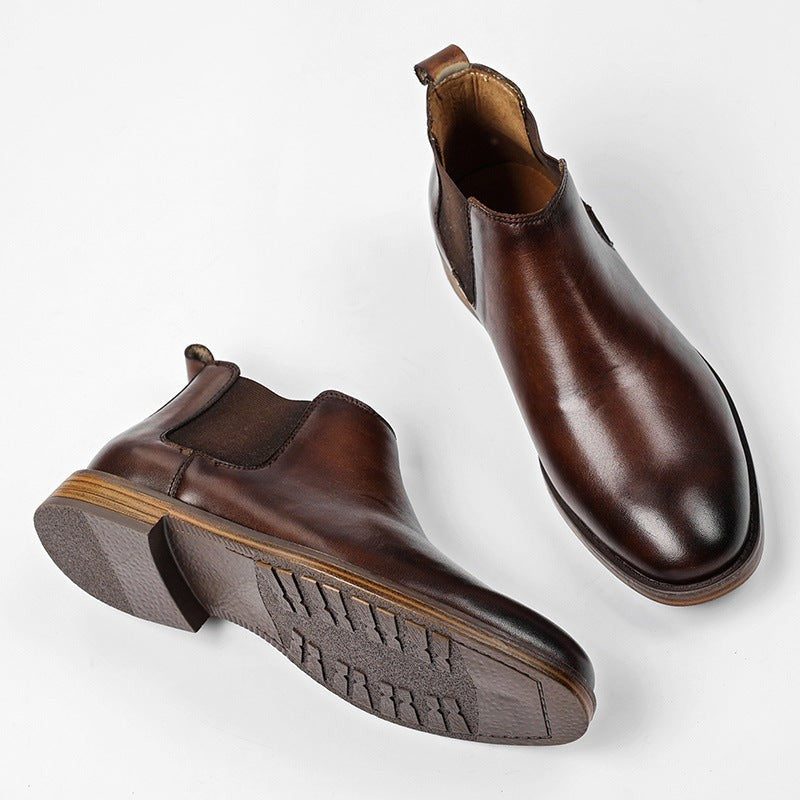 brown-chelsea boots