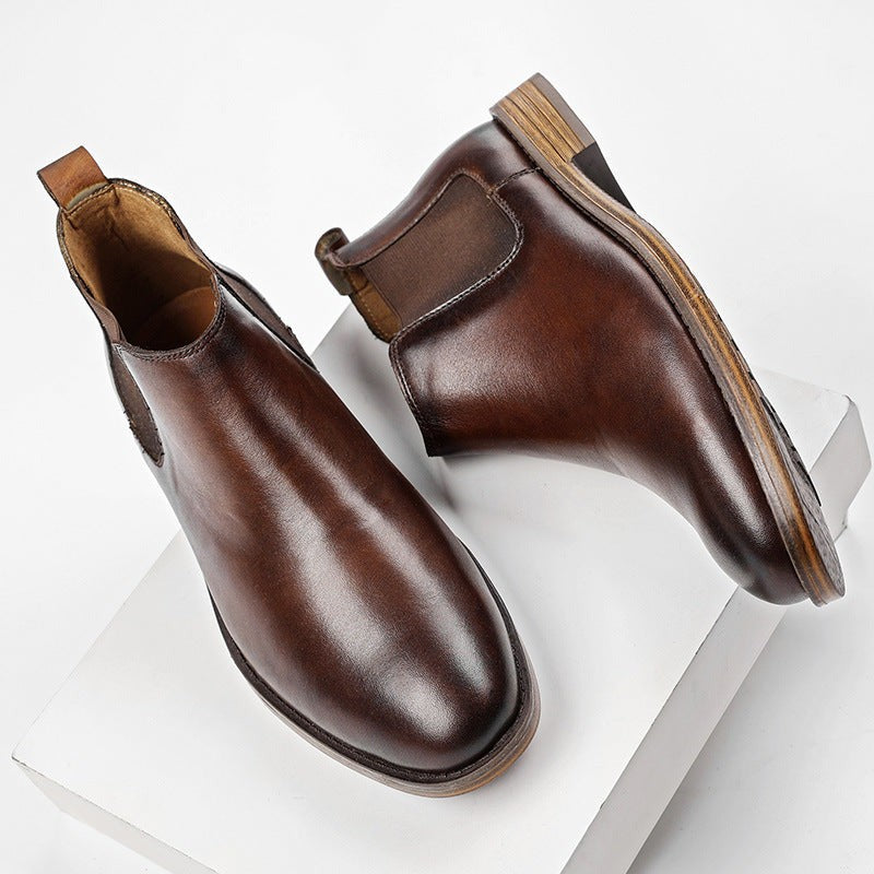brown-chelsea boots