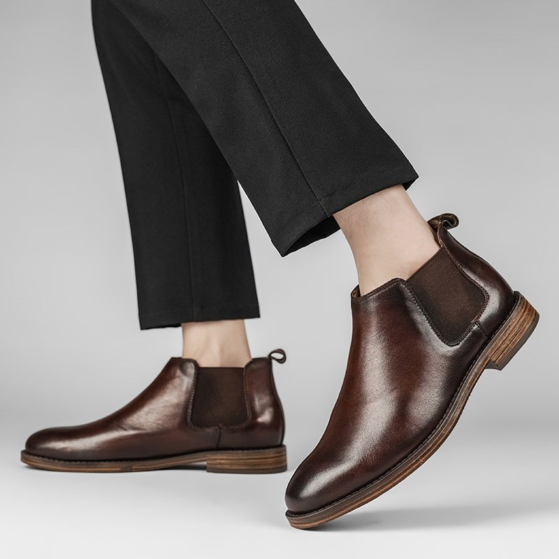 brown-chelsea boots