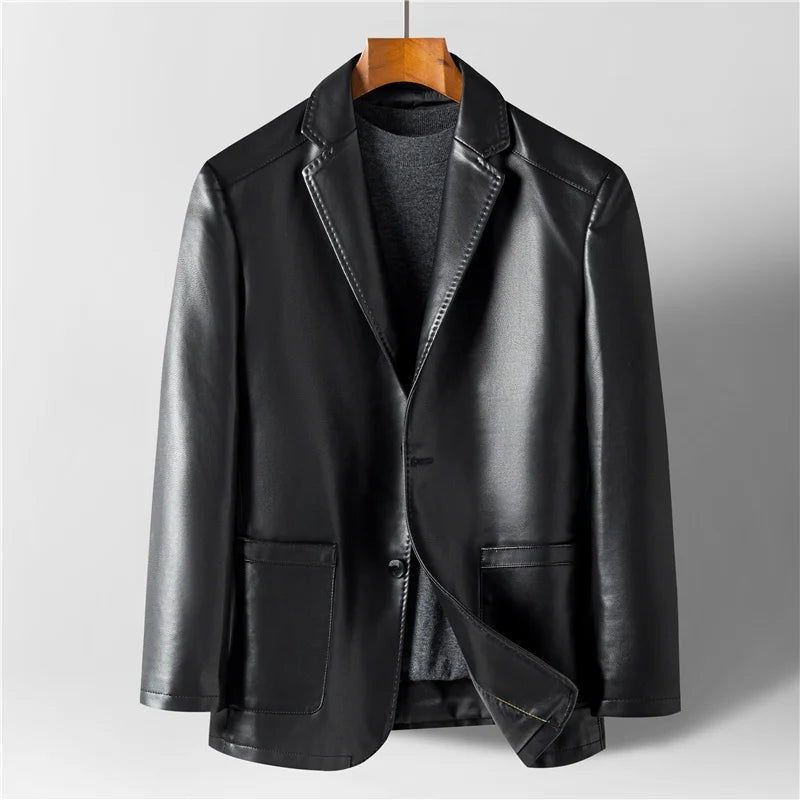 black-leather jacket