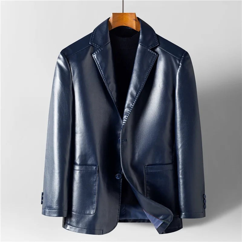 blue-leather jacket
