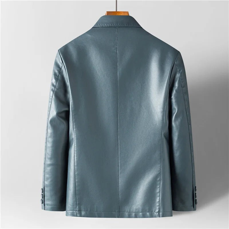 green-leather jacket