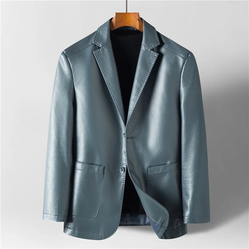 green-leather jacket