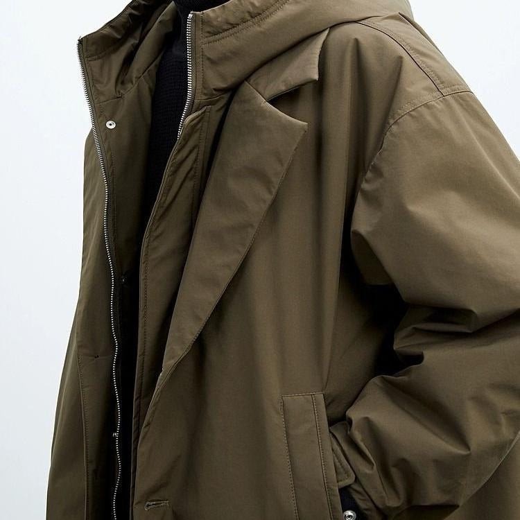 army green-trench coat