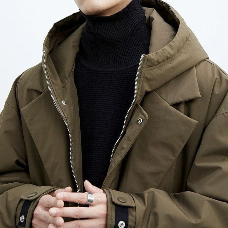 army green-trench coat