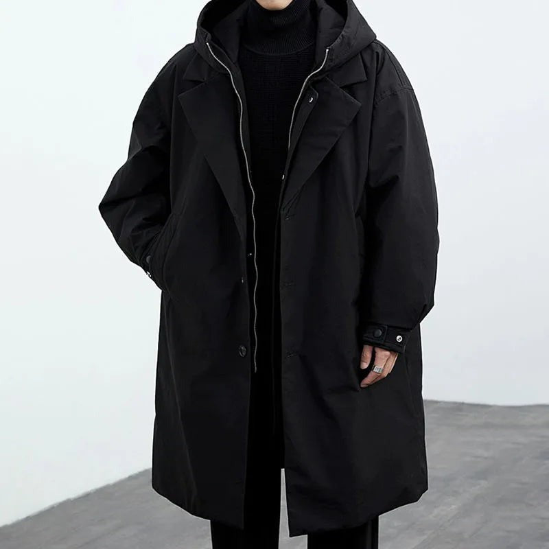 black-trench coat