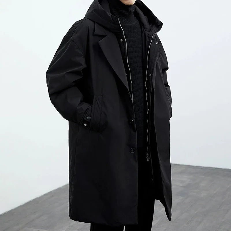 black-trench coat