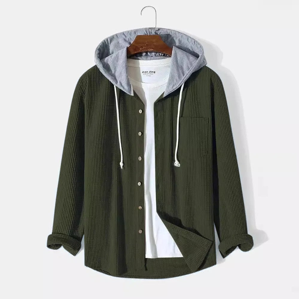 green-shirt jacket