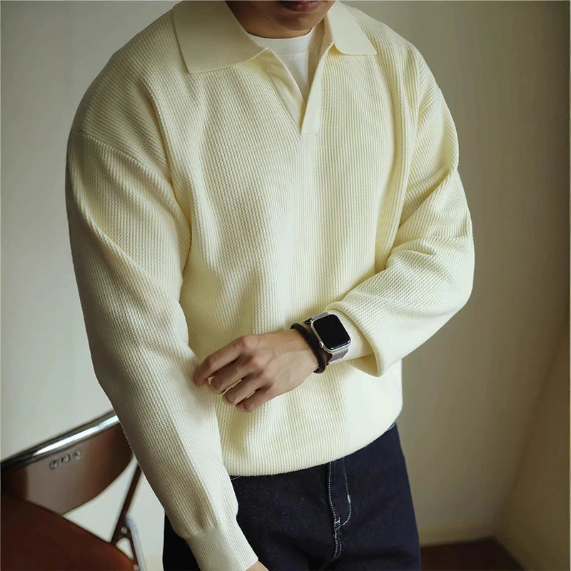 cream-polo shirt