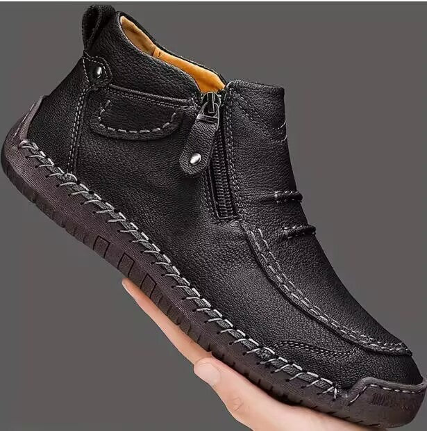 black-ankle boots