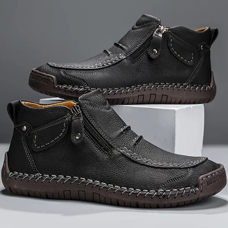 black-ankle boots