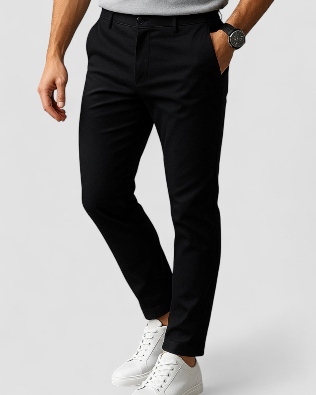 black-chino pants