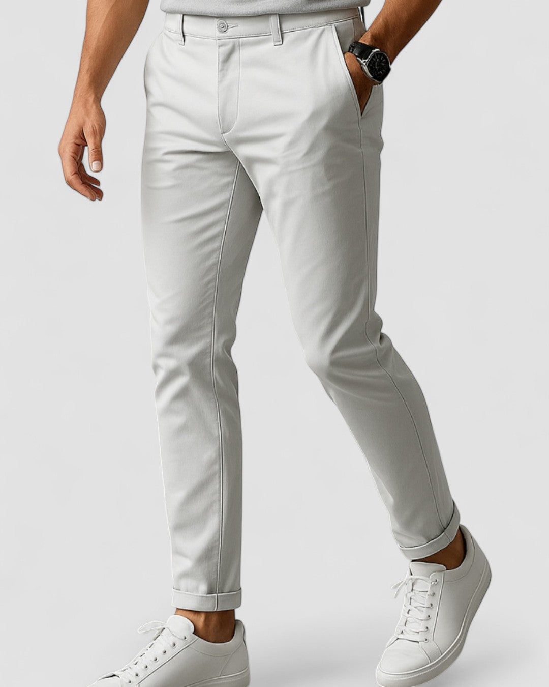 white-chino pants