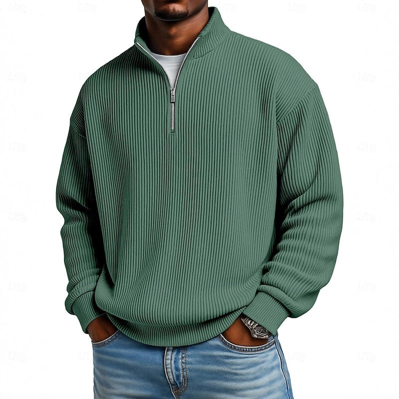 dark green-sweater