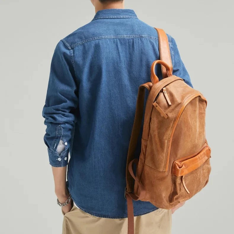 dark blue-denim shirt