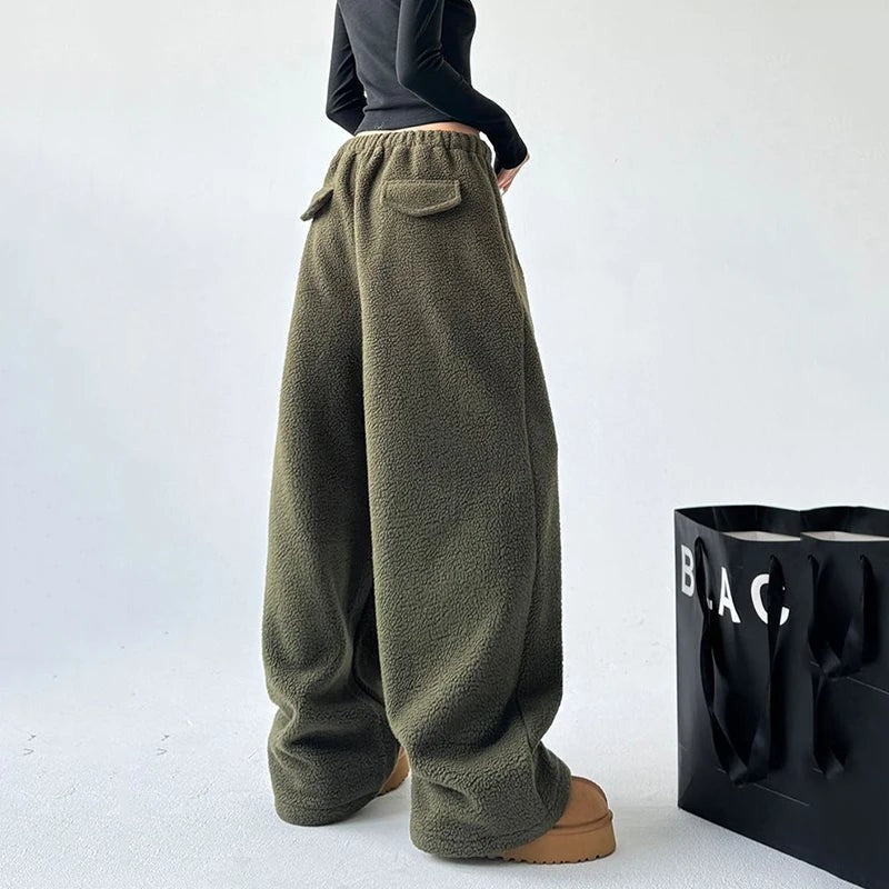 green-sweatpants